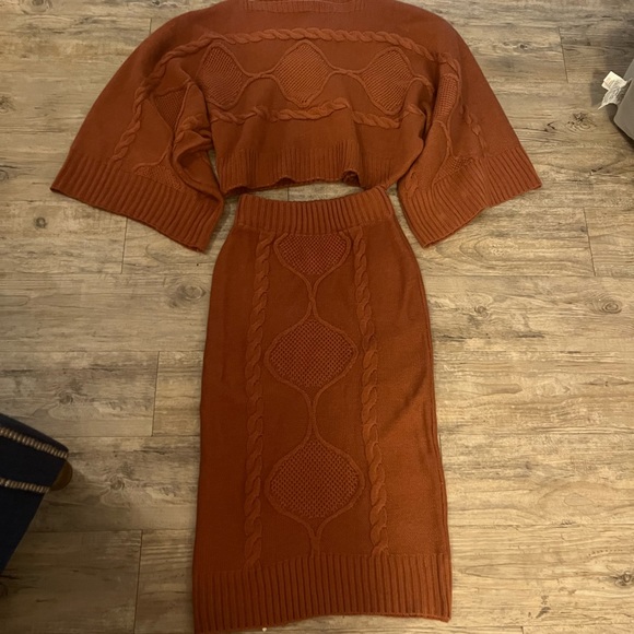 Fashion Nova Sweaters - Fashion Nova Sweater Skirt and Top Set